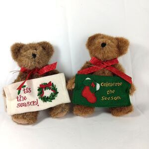 Boyds Bear Thinkin Of You Series Bears Tizzy And Nicky Holiday Teddy Festive